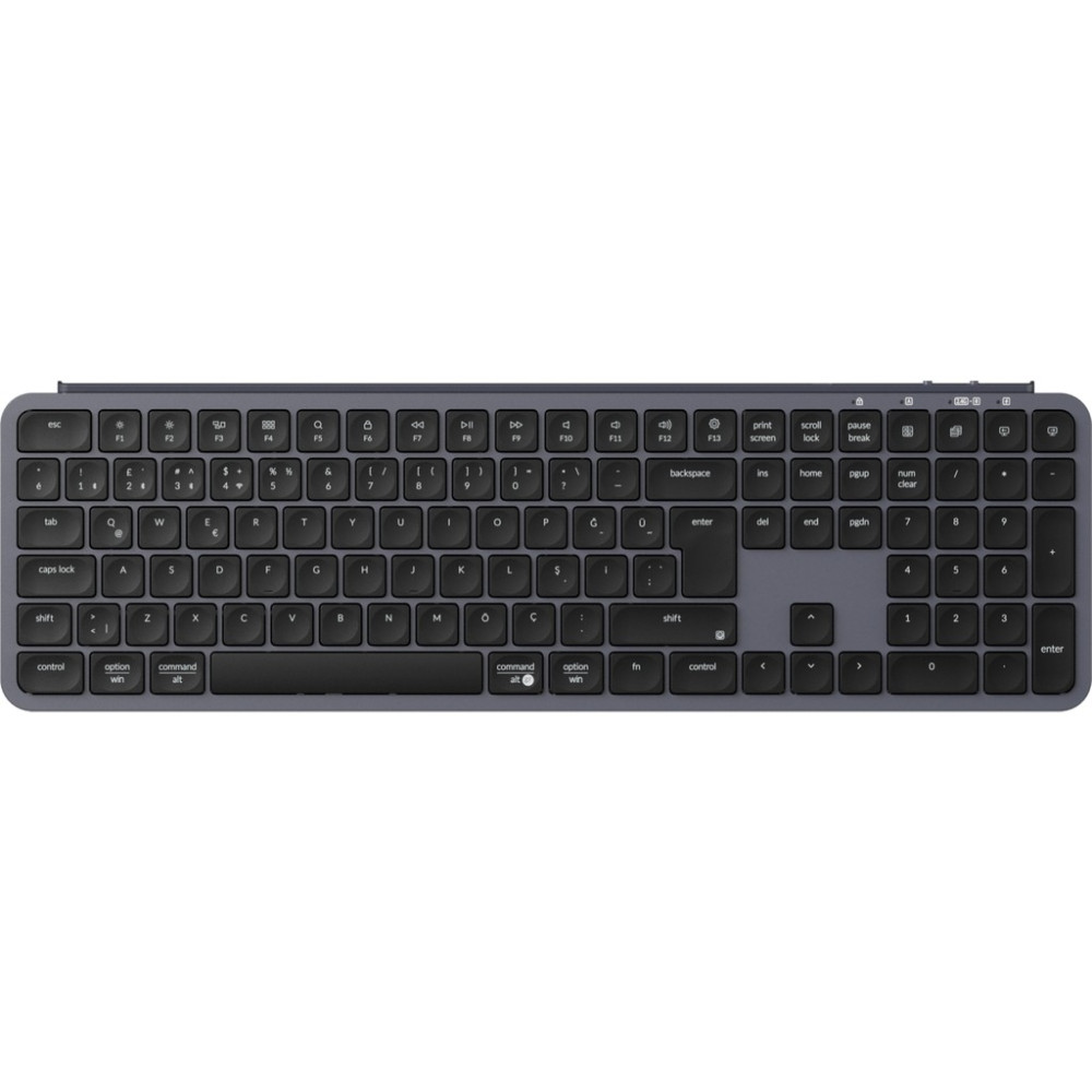 Keychron B6 Pro Full Size Ultra-Slim 2.4 Ghz Türkçe Kablosuz Klavye - Siyah Klavye - Mouse Fiyatı