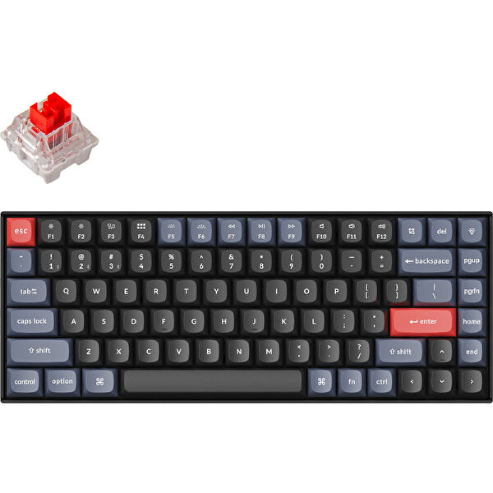 Keychron K2 Pro (Hot-Swappable)Kablosuz Mekanik Klavye-Bluetooth 5.1- Gateron G Pro Red Switch-White Led-Qmk/vıa - Siyah Oyuncu Klavyesi Fiyatı