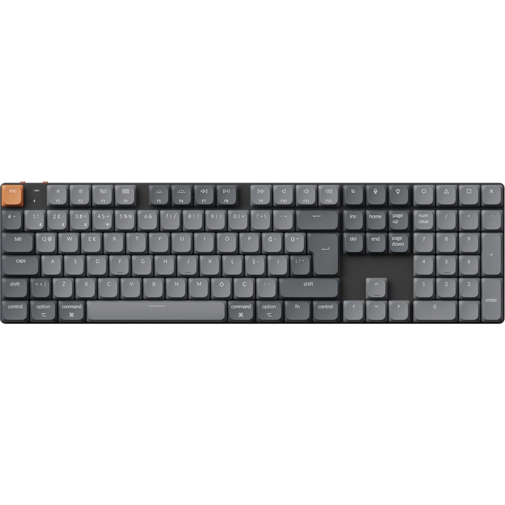 Keychron K5 Max Low Profile Gateron Brown Switch RGB Kablosuz Hotswap Mekanik Gaming Siyah Oyuncu Klavye (K5M-H3-TR) Klavye - Mouse Fiyatı