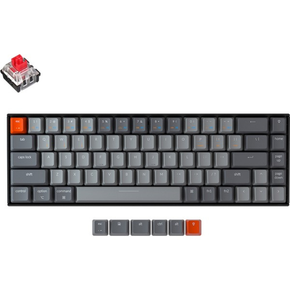 Keychron K6 65% Compact Kablosuz Mekanik Oyuncu Klavyesi-Hot-Swappable-Bluetooth 5.1-Multitasking-Rgb LED Backlit-N-Key Rollover-Gateron G-Pro Red ... Oyuncu Klavyesi Fiyatı