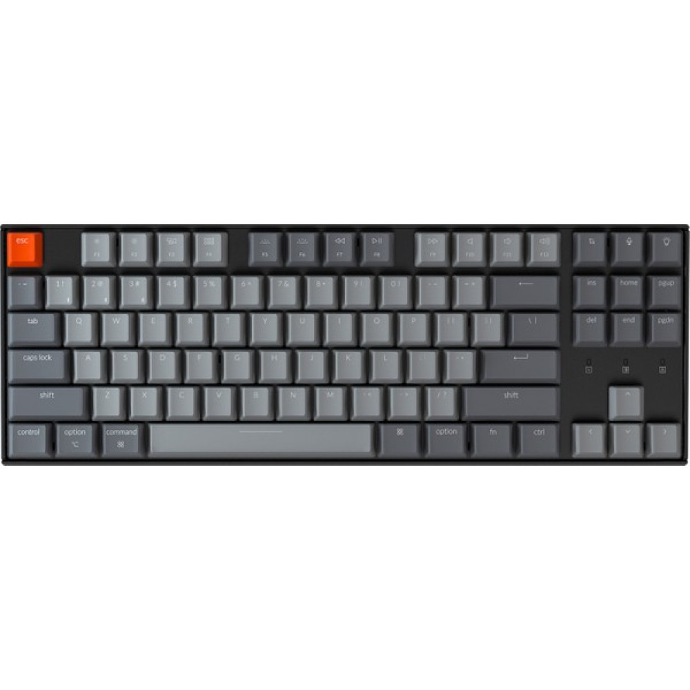 Keychron K8 Tkl Kablosuz Mekanik Oyuncu Klavyesi-Bluetooth 5.1-Multitasking-White Backlight-Gateron Red Switch - Siyah Oyuncu Klavyesi Fiyatı