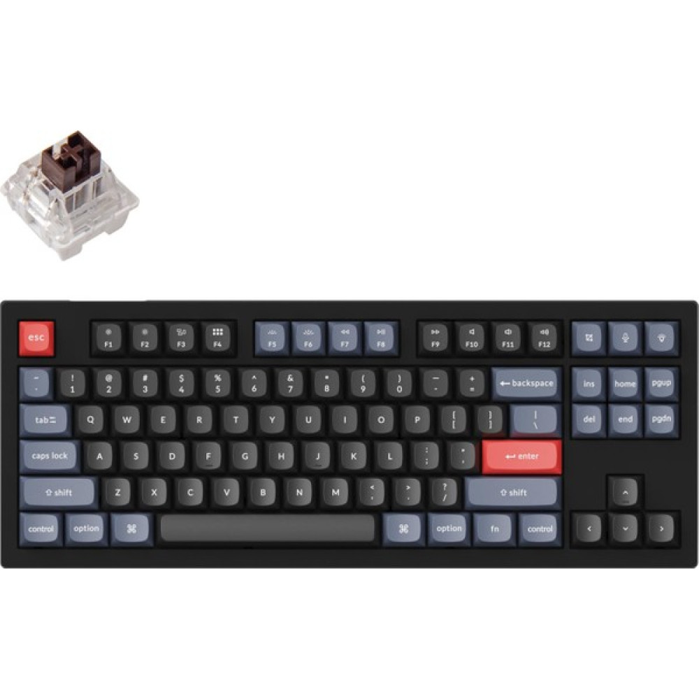 Keychron V3 Qmk Custom - Keychron K Pro Brown Switch -Rgb- Hot Swap - Mechanical Keyboard Full Assembled - Carbon Black - Siyah Oyuncu Klavyesi Fiyatı