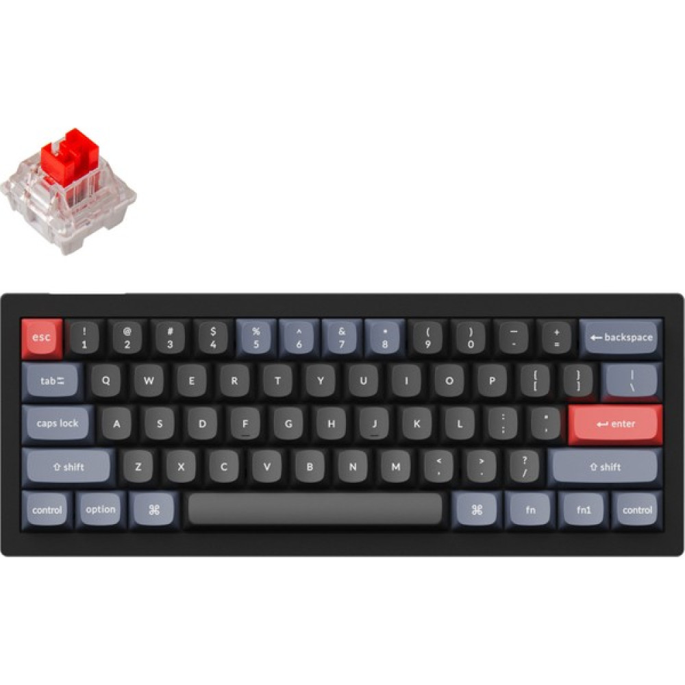Keychron V4 Qmk Custom - Keychron K Pro Red Switch -Rgb- Hot Swap - Mechanical Keyboard Full Assembled -Carbon Black - Siyah Oyuncu Klavyesi Fiyatı