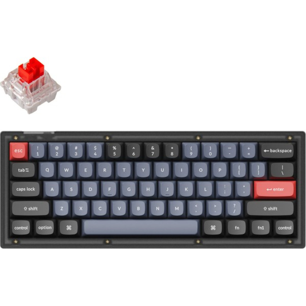 Keychron V4 Qmk Custom - Keychron K Pro Red Switch -Rgb- Hot Swap - Mechanical Keyboard Full Assembled -Frosted Black - Siyah Oyuncu Klavyesi Fiyatı