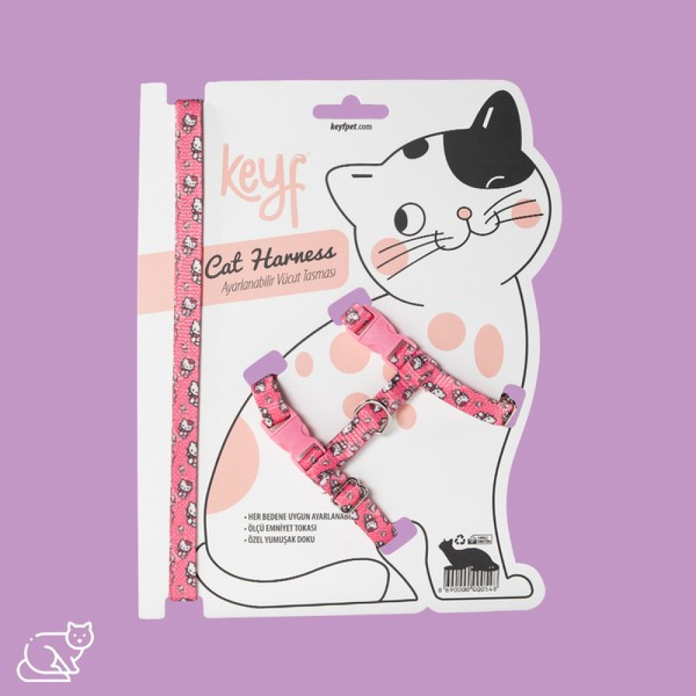Keyf Kedi Gövde Tasması - Pembe Evcil Hayvan Ürünleri Fiyatı