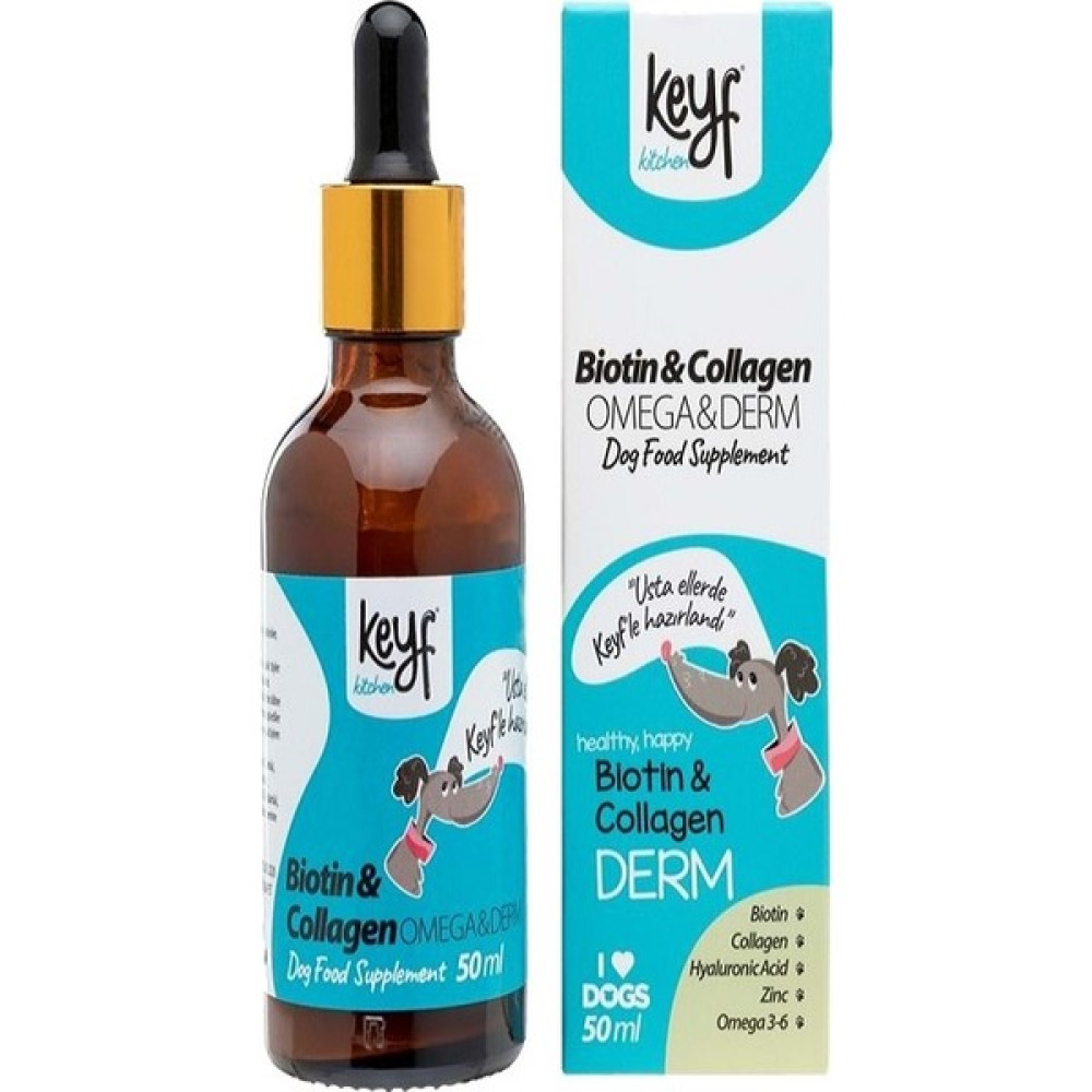 Keyf Köpek Biotin & Collagen Damla 50 ml Evcil Hayvan Ürünleri Fiyatı