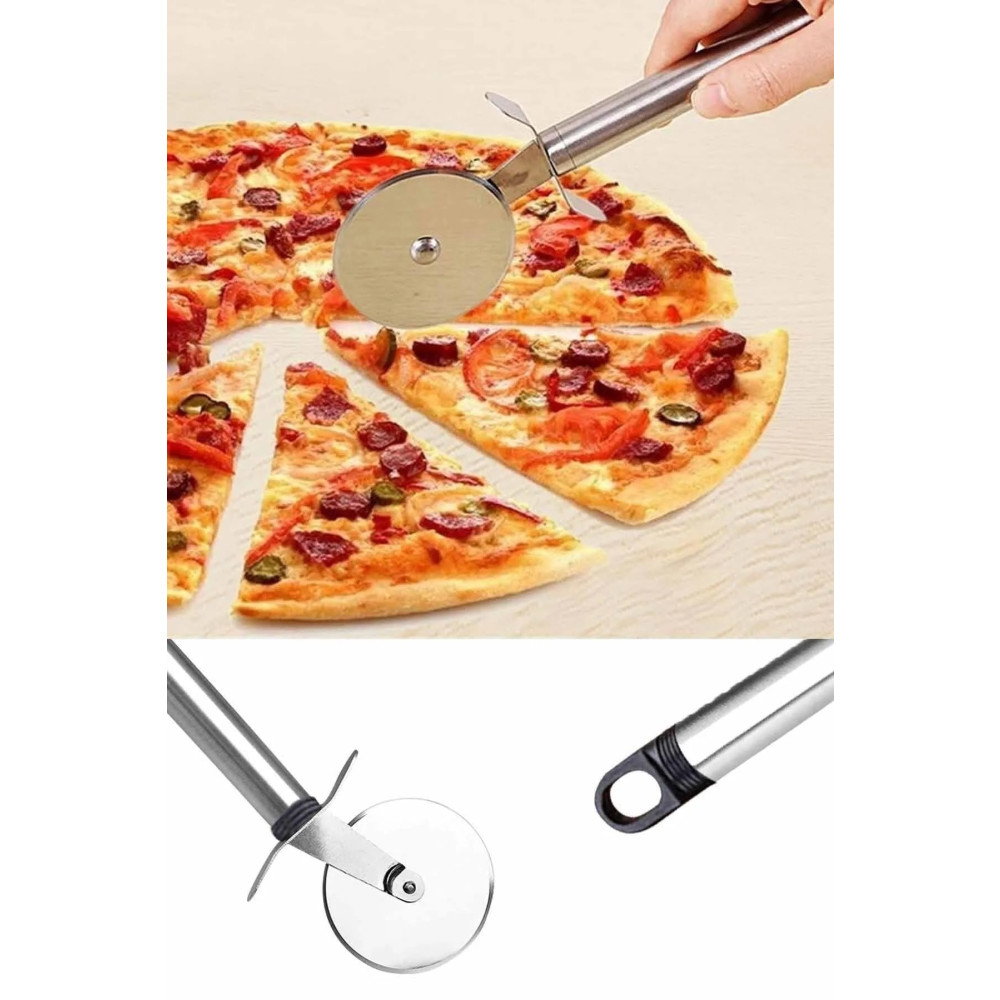 Keyfi Sepet Çelik Pizza Hamur Mantı Börek Kesme Ruleti | Pratik Pizza Kesici Dilimleyici Rulet Hamur Yoğurma Makinesi Fiyatı