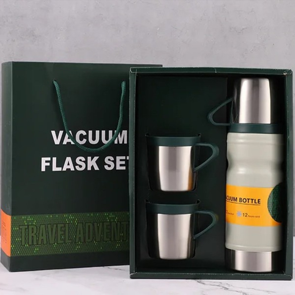 Keyfim Shop Çift Katmanlı Bardaklı Termos Seti Kamp Mutfağı Fiyatı