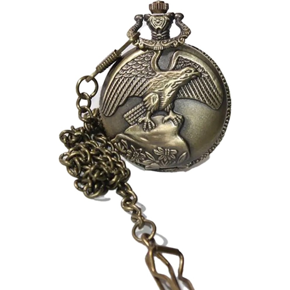 Keyfim Shop Kişiye Özel Retro Kartal Kabartmalı Quartz Köstekli Saat Diğer Fiyatı