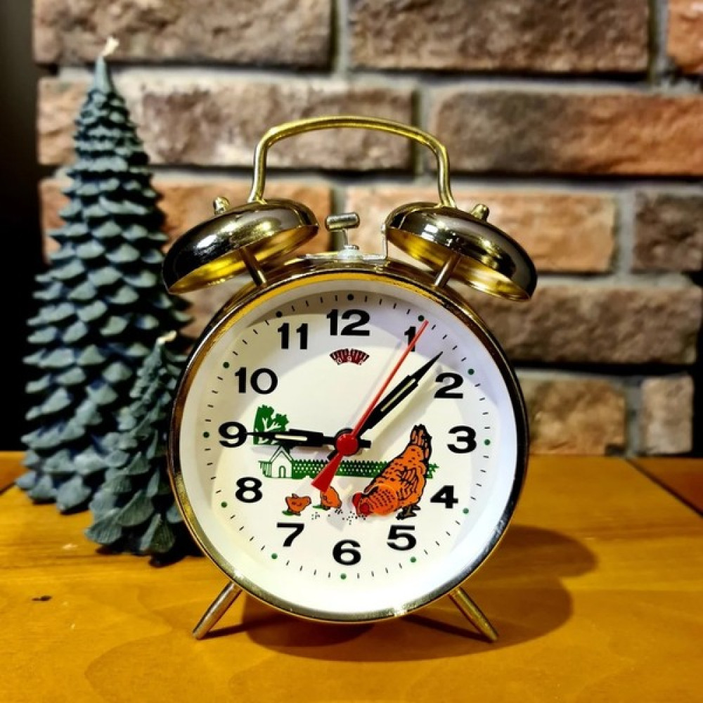 Keyfim Shop Nostaljik Horozlu Kurmalı Çalar Saat Masa Saati Fiyatı