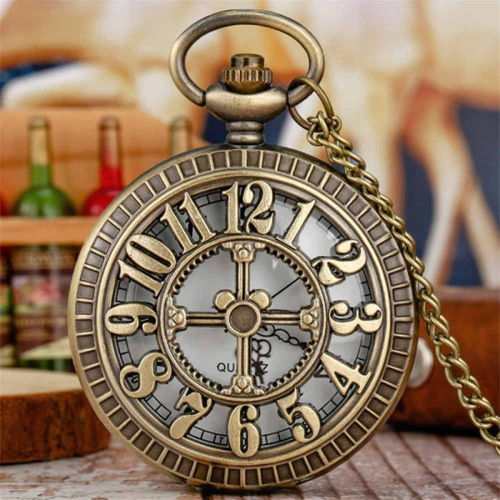 Keyfim Shop Sayı Kabartmalı Zincirli Köstekli Cep Saati Saat Fiyatı