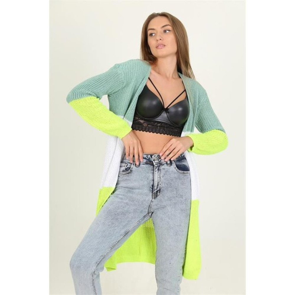 Keyifli Butik Kadın Yeni Sezon Midi Boy Triko Hırka RY0040 Kadın Hırka Fiyatı