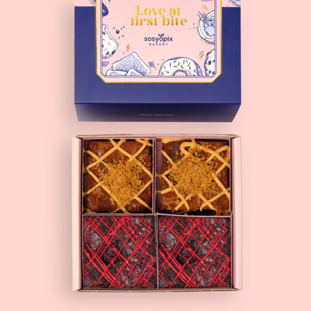 Keyifli Lezzetler Brownie Kutusu - 4 Adet