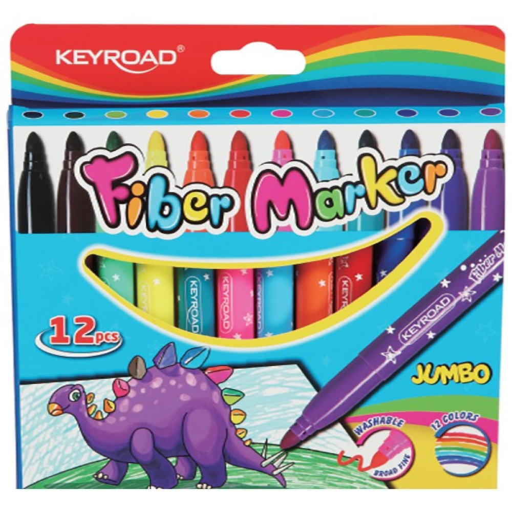 Keyroad Jumbo Fiber Marker Keçeli 12'li Keçe Uçlu Kalem Fiyatı