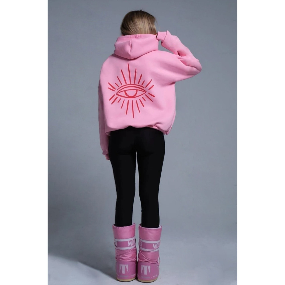 Keywest Göz Baskılı 3 İplik Sweatshirt -şardonlu Kalın 3 İp XS Beden Bayan Sweatshirt Fiyatı