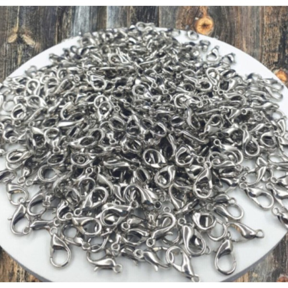 Kezban Tekstil Gümüş Renk 502 Papağan Klips Kolye Bileklik Kancası 100 Tane Papağan 502 Nikel 100 Adet - 1 Oyun & Hobi Fiyatı
