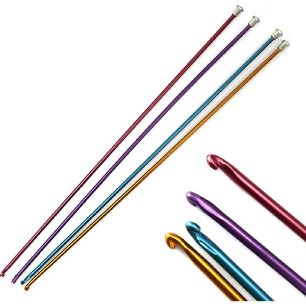 Kezban Tekstil Kısa Renkli Tunus Şiş Tığ Seti 25 cm (2,5-3-3,5-4 ) No 4 Adet Oyun & Hobi Fiyatı