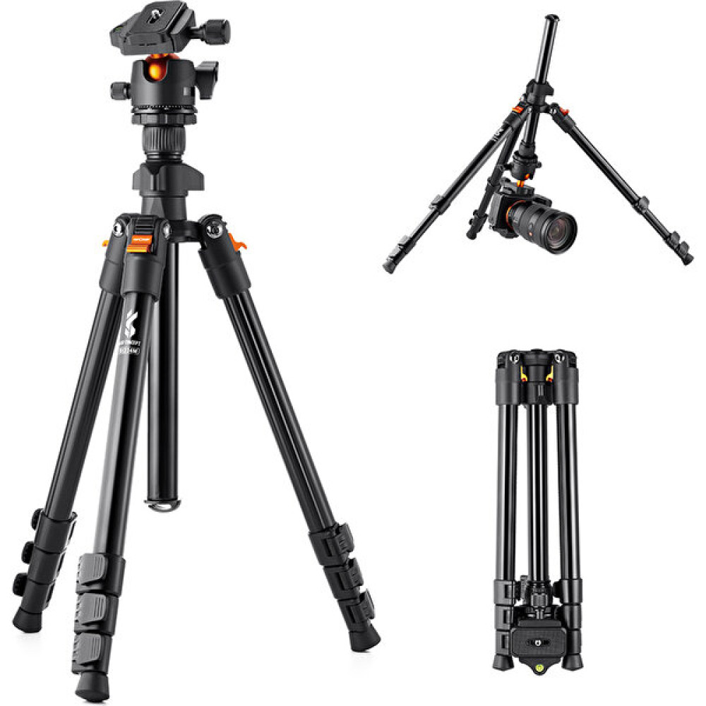 Kf Concept Taşınabilir Kamera Tripod Standı Alüminyum(Yurt Dışından) - Siyah Tripodlar Fiyatı