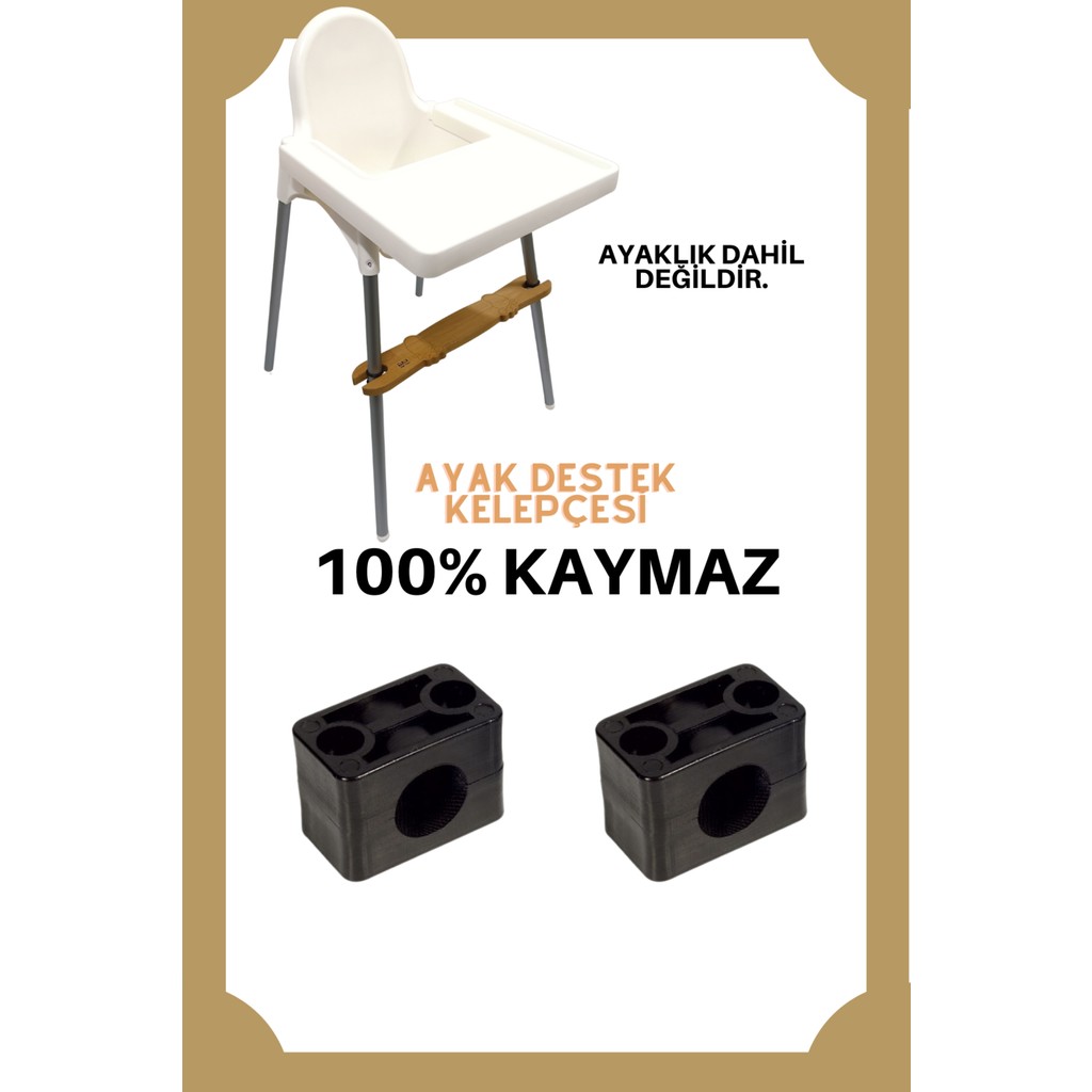 K&G Foot Rest 2 Adet Ikea Faros Ebebek Baby Plus Mama Sandalyesine Uyumlu Ayak Desteği Kelepçesi Mama Sandalyesi Fiyatı