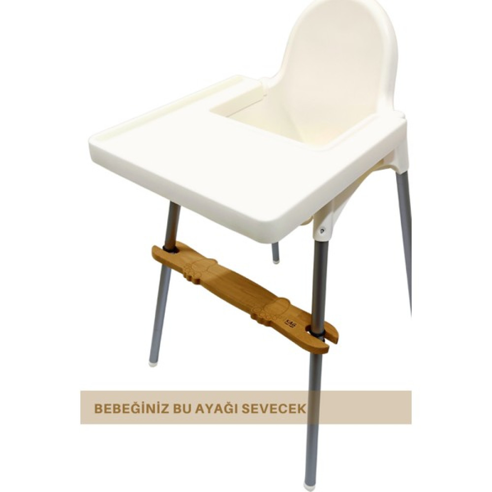 K&G Foot Rest Ahşap Mama Sandalyesi Ayak Koyma Desteği, Ikea Antilop, E Bebek Baby Plus (Star) Faros Orzo Mama Sandalyesi ve Aksesuarı Fiyatı