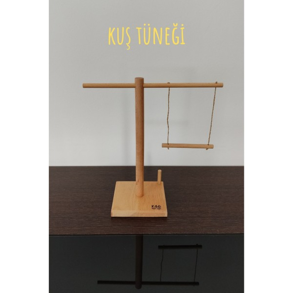 K&G Foot Rest Ahşap Muhabbet Kuşu Tüneği Salıncaklı ve Oyun Çubuklu - 30 cm Oto Boyaları Fiyatı
