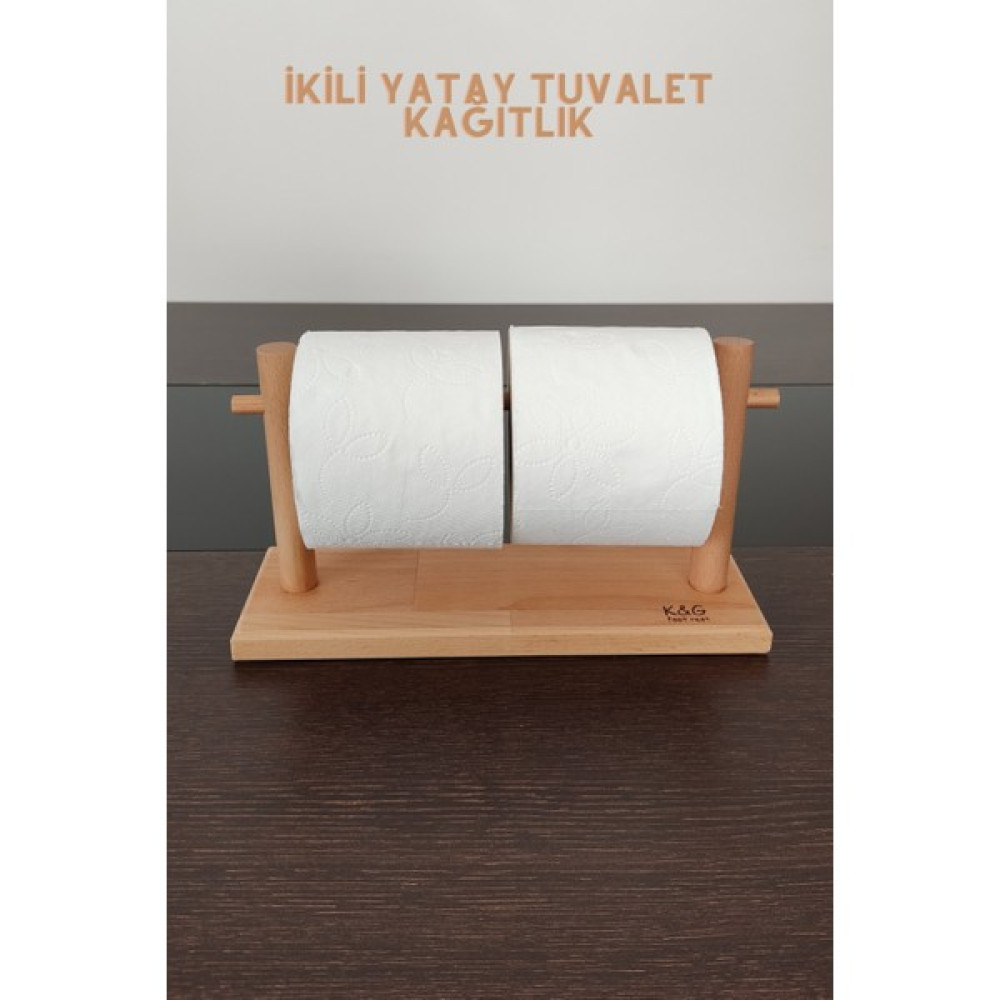 K&G Foot Rest Kayın Masif Ahşap Dekoratif Tuvalet Kağıtlığı Yatay Ikili Oto Boyaları Fiyatı