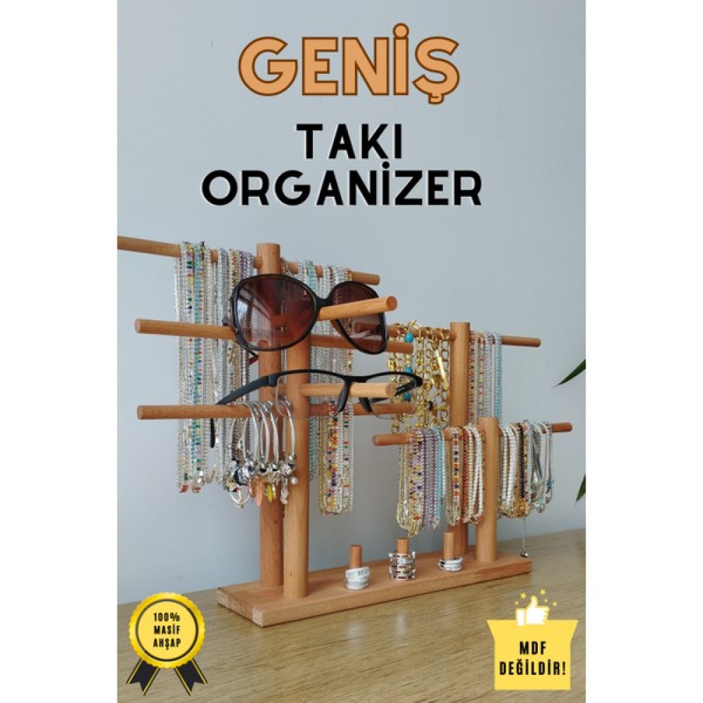 K&G Foot Rest Takı Organizer Ahşap Takı Askısı Geniş Takı Standı. Kolye Askısı Takı Düzenleyici Eşya Saklama / Düzenleme Fiyatı