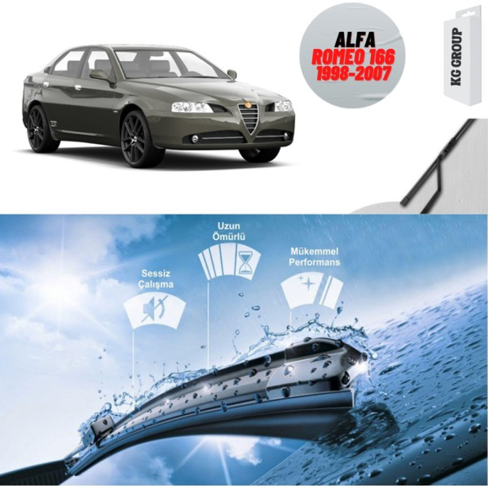 KG Group Alfa Romeo 166 2006 Silecek Takımı Sağ ve Sol Oto Boyaları Fiyatı