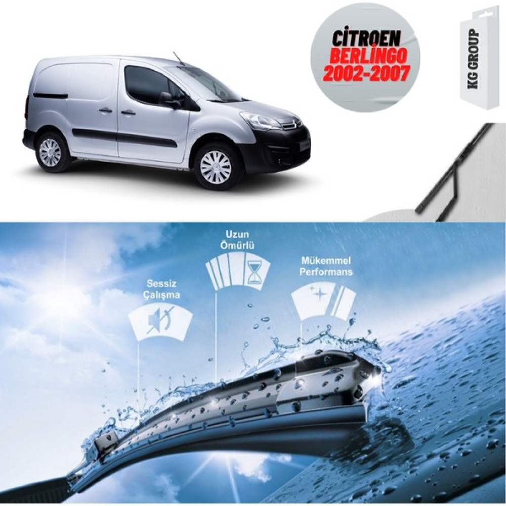 KG Group Citroen Berlingo 2002 Silecek Takımı Sağ ve Sol Oto Boyaları Fiyatı