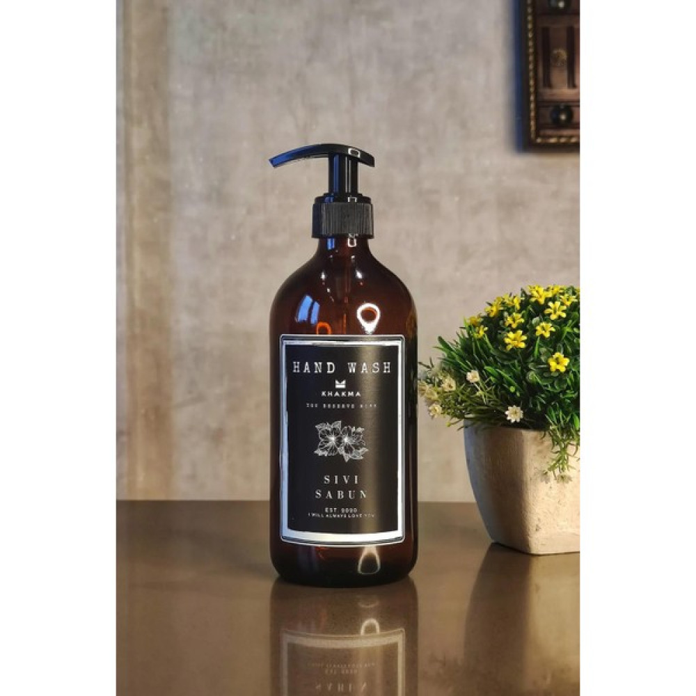 Khakma Khakm Amber Cam Sıvı Sabun Bulaşık Şişesi Sabunluk 500ML 1hwtekbosssiya - 500 ml Sabunluk Fiyatı