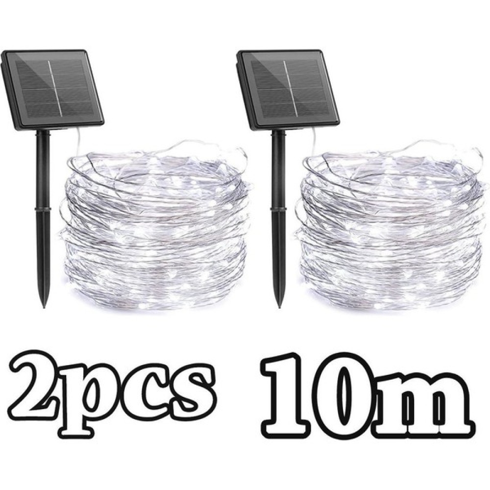 Khalid Bain Noel LED Şelale 10MX2 200 LED Dekorasyon Solar LED Işık Çubuğu (Yurt Dışından) - Beyaz Aplikler Fiyatı