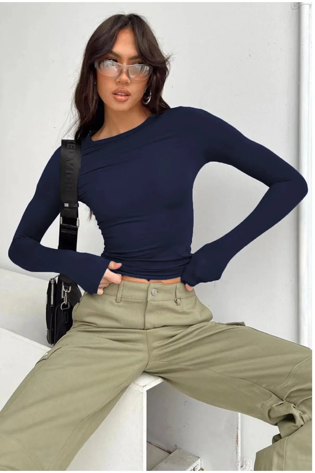 khar Bisiklet Yaka Basic Uzun Kollu Body S Beden" Bluz Fiyatı
