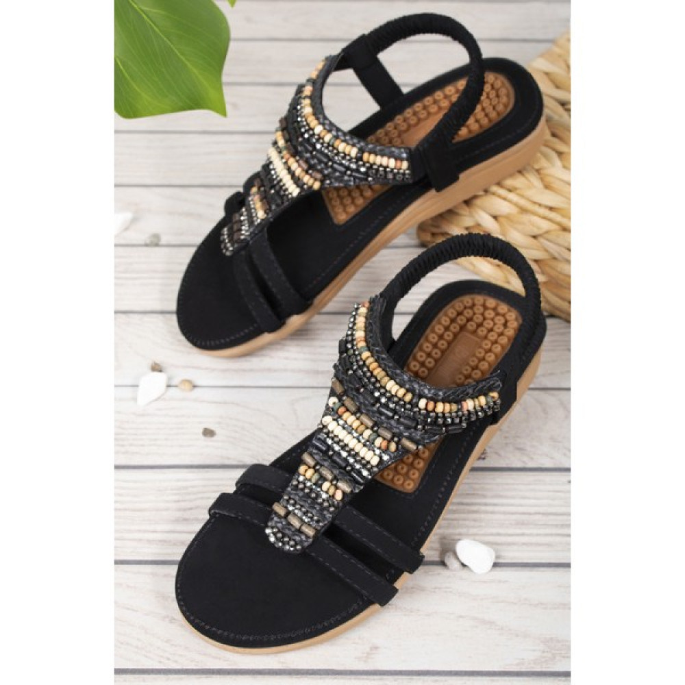 Khayt Rebeca Anatomik Fashion Taşlı Günlük Kadın Sandalet Kadın Terlikleri ve Sandaletleri Fiyatı