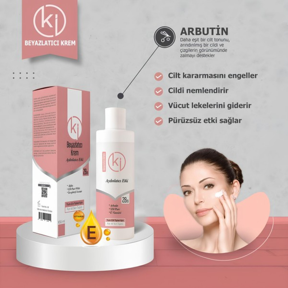 Ki Cilt Beyazlatıcı Bakım Kremi Leke Karşıtı 100 ml Leke Kremi Fiyatı
