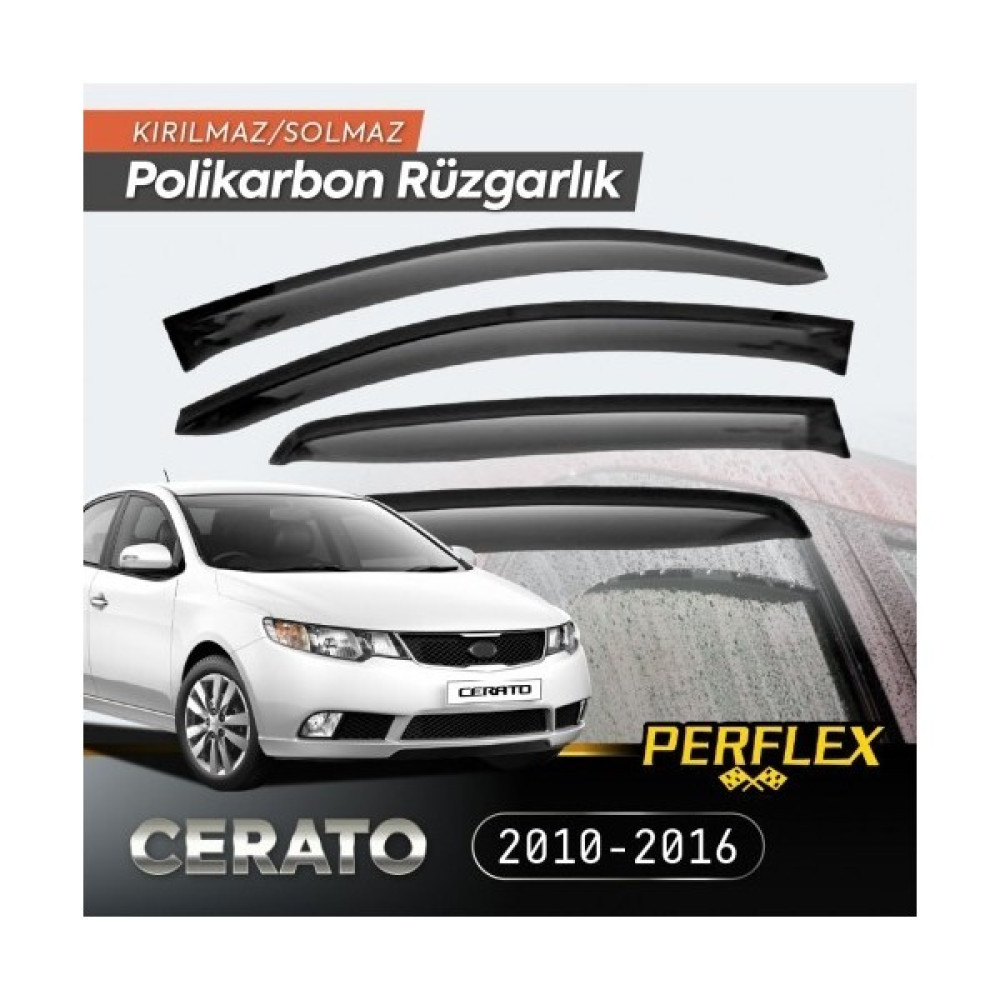 Kıa Cerato 2010-2016 Cam Rüzgarlığı V2 Oto Rüzgarlıkları Fiyatı