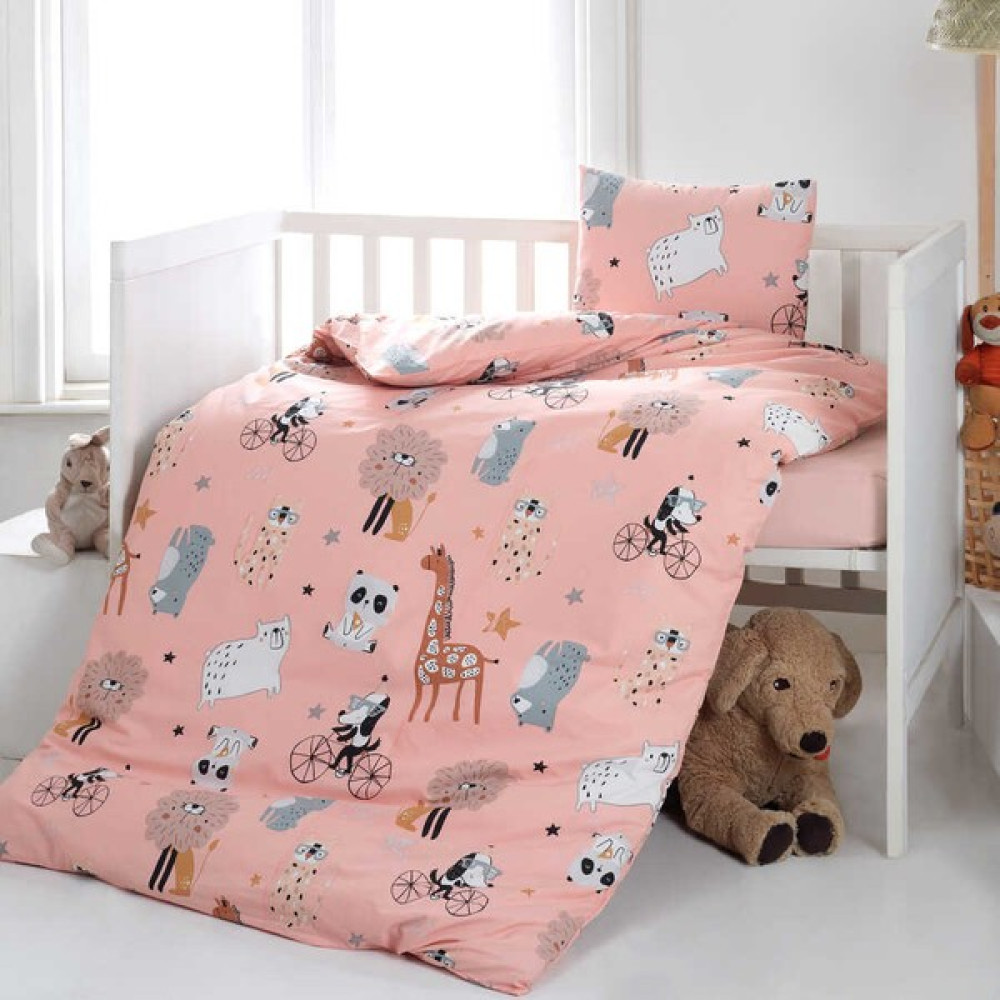 Kidboo Animals Bebek Nevresim Seti %100 Pamuk ( Nevresim + Yastık Kılıfı ) Bebek Nevresim Takımı Fiyatı