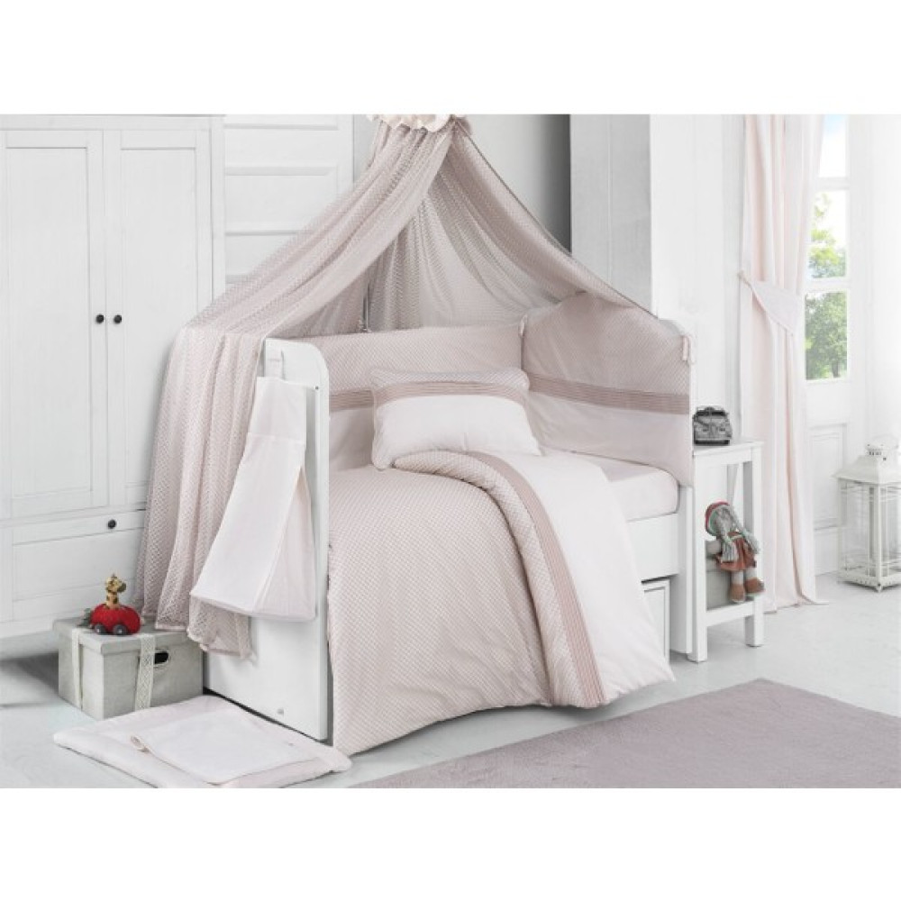 Kidboo Eva Cream Uyku Seti 9 Parça 70 x 130 cm - Krem Bebek Uyku Seti Fiyatı