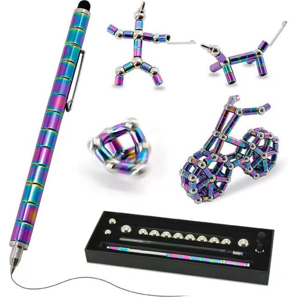 KiddoZone Toy Çoklufonksiyonlu Balo Noktası Stili Metal Kalemi Magnetik Kalemi Neodymium Manyetik Mıknatıs Toplar Bina Blok Bilye Bulmaca Sıkıştırm... Eğitici Oyuncak Fiyatı