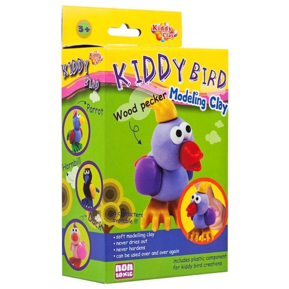 Kiddy Clay 12 Model Hamur + Kuş Kalıpları (6 Farklı Kuş Seti) Eğitici Oyuncak Fiyatı