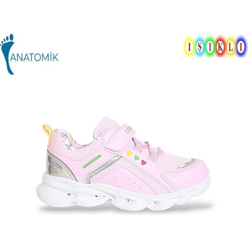 Kidessa 1532 Anatomik Taban Işıklı Çocuk Spor Ayakkabı - NKT01532-PEMBE-26 Spor Ayakkabı Fiyatı
