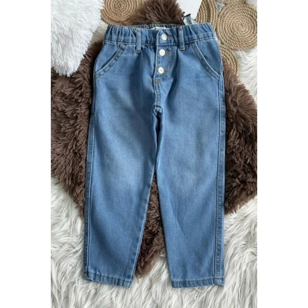 Kidmark Çocuk Modası Erkek Çocuk Beli Lastikli Mavi Kot Pantolon Erkek Çocuk Pantolon Fiyatı