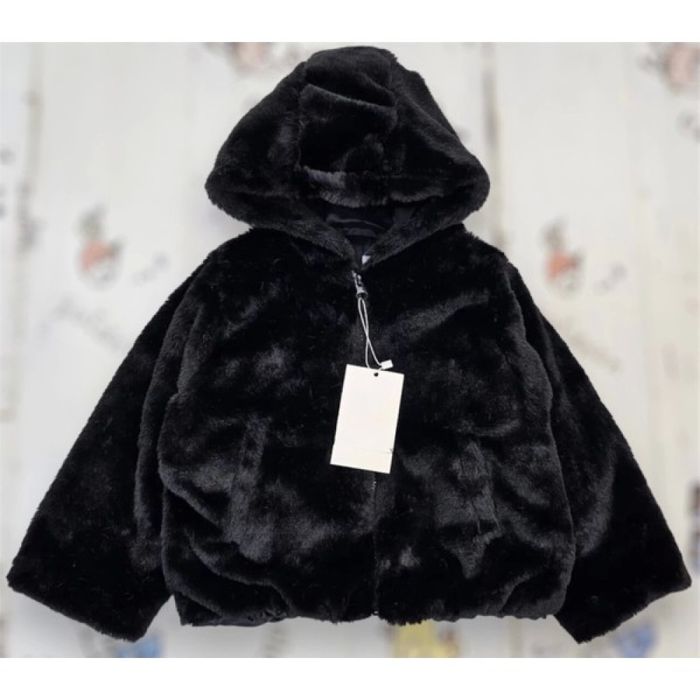 Kidmark Çocuk Modası Peluş Ceket Siyah Kız Çocuk Mont Fiyatı