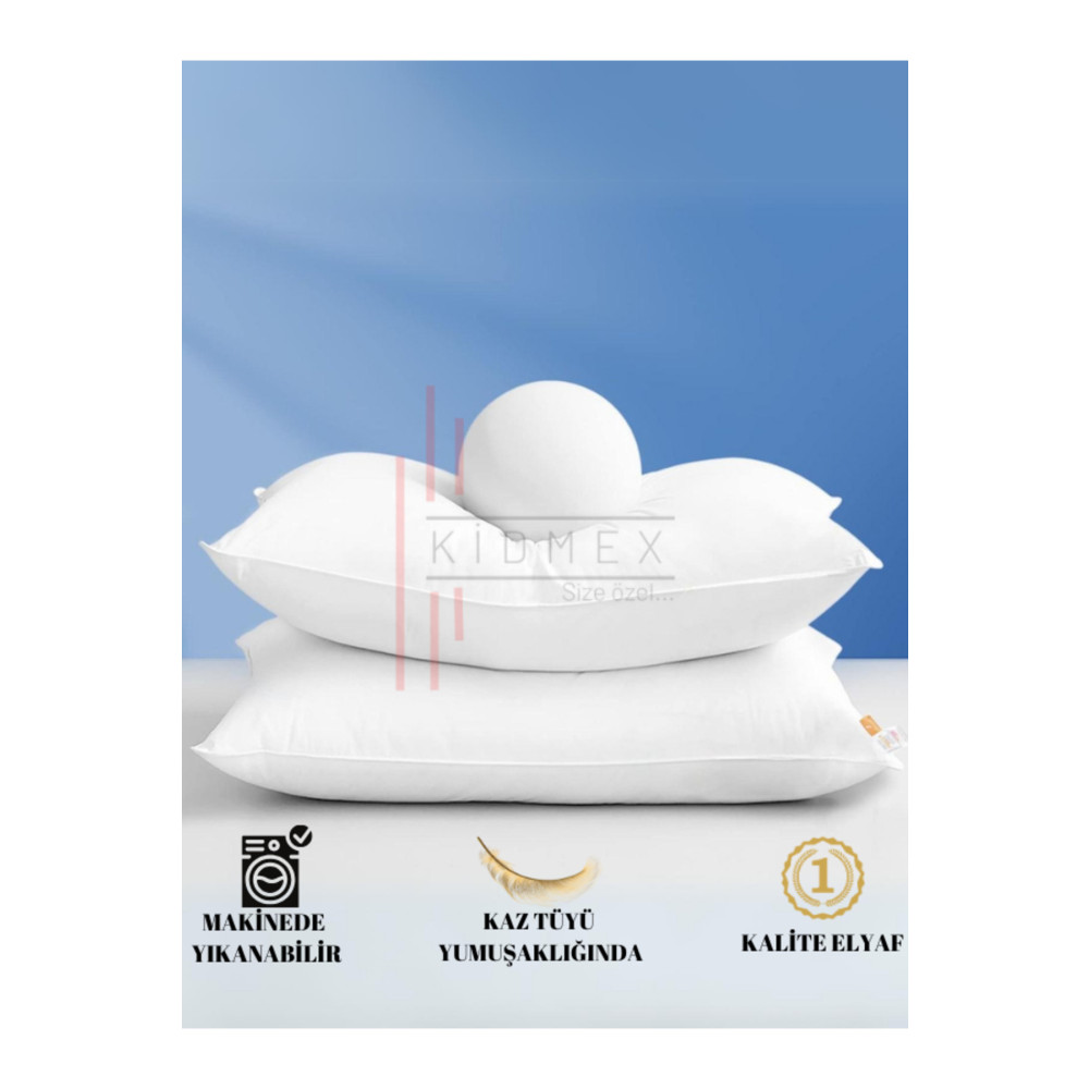 Kidmex 2 Adet Rulo Pack Premium Yüksek Yastık (1 ADET 700GR) Yastık Fiyatı