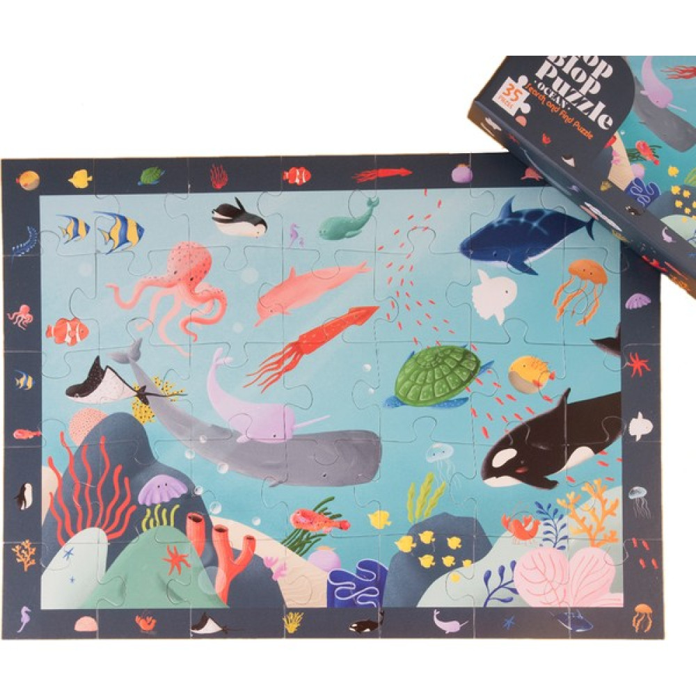Kidmosfer Blop Blop Puzzle - Ocean (Search And Find Puzzle) Eğitici Oyuncak Fiyatı