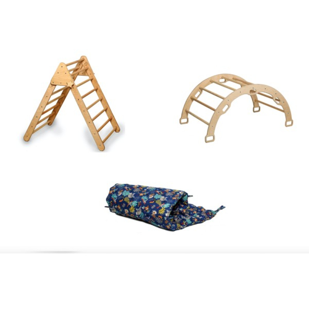 Kidoppo Pikler Tırmanma Seti Montessori Oyun Set ve Aktivite Merkezi (Üçgen - Kemer - Yastık) KID034 Bebek Oyuncakları Fiyatı