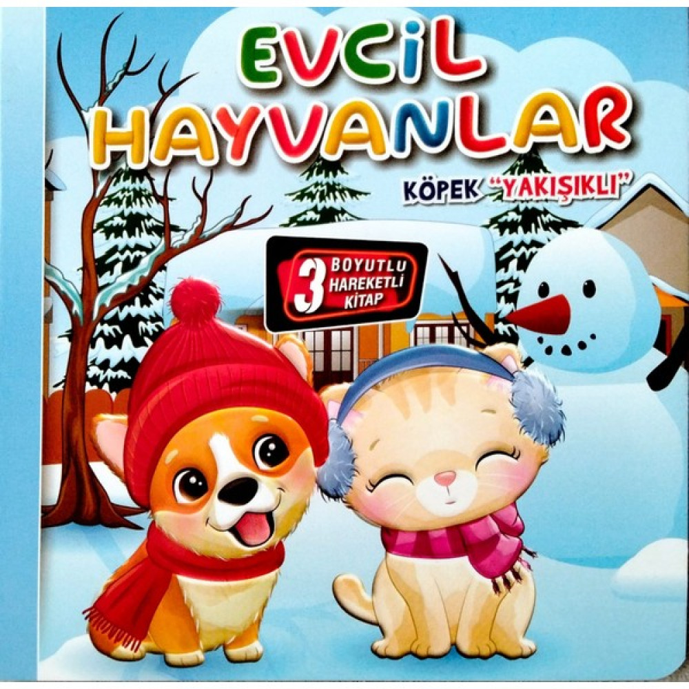 Kids Babies 3 Boyutlu Hareketli Kitap , Evcil Hayvanlar Köpek Yakışıklı Hareketli Pop-Up Kitap Okul Öncesi Eğitici & Öğretici Kitaplar Fiyatı