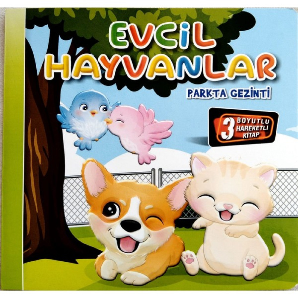 Kids Babies 3 Boyutlu Hareketli Kitap ,evcil Hayvanlar Parkta Gezinti Pop-Up Kitap Çocuk Masal Fiyatı