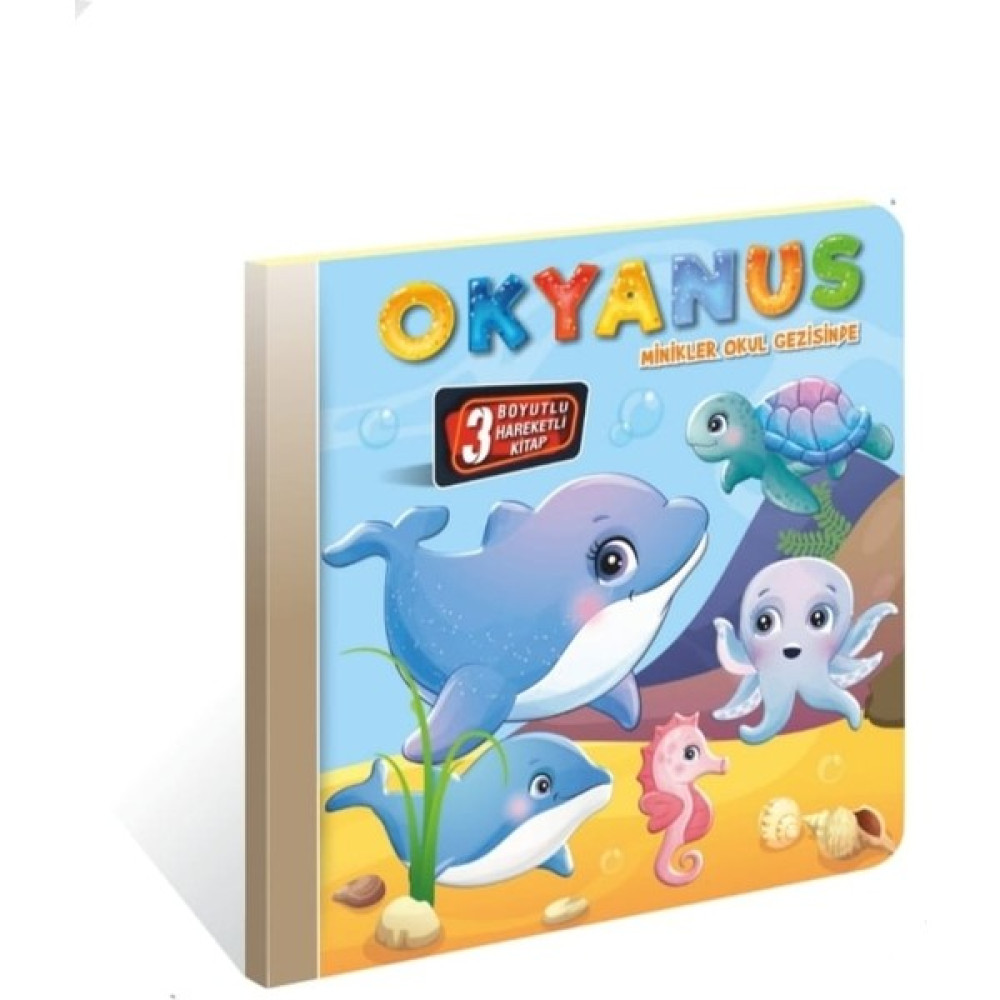 Kids Babies 3 Boyutlu Hareketli Kitap, Okyanus Minikler Okul Gezisinde Hareketli Pop-Up Kitap Diğer Fiyatı