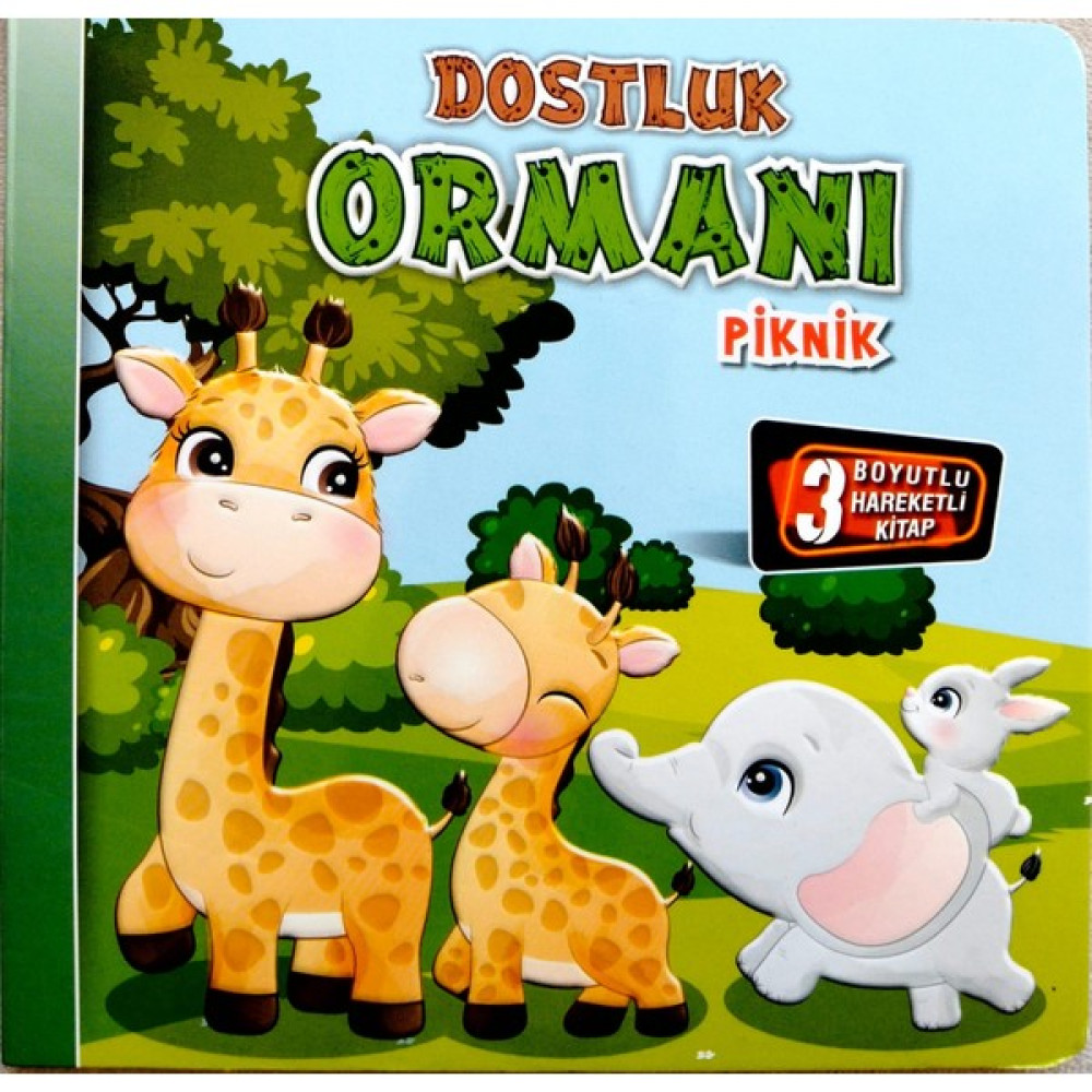 Kids Babies 3 Boyutlu Hareketli Kitap,dostluk Ormanı Piknik Hareketli Pop-Up Kitap Diğer Fiyatı