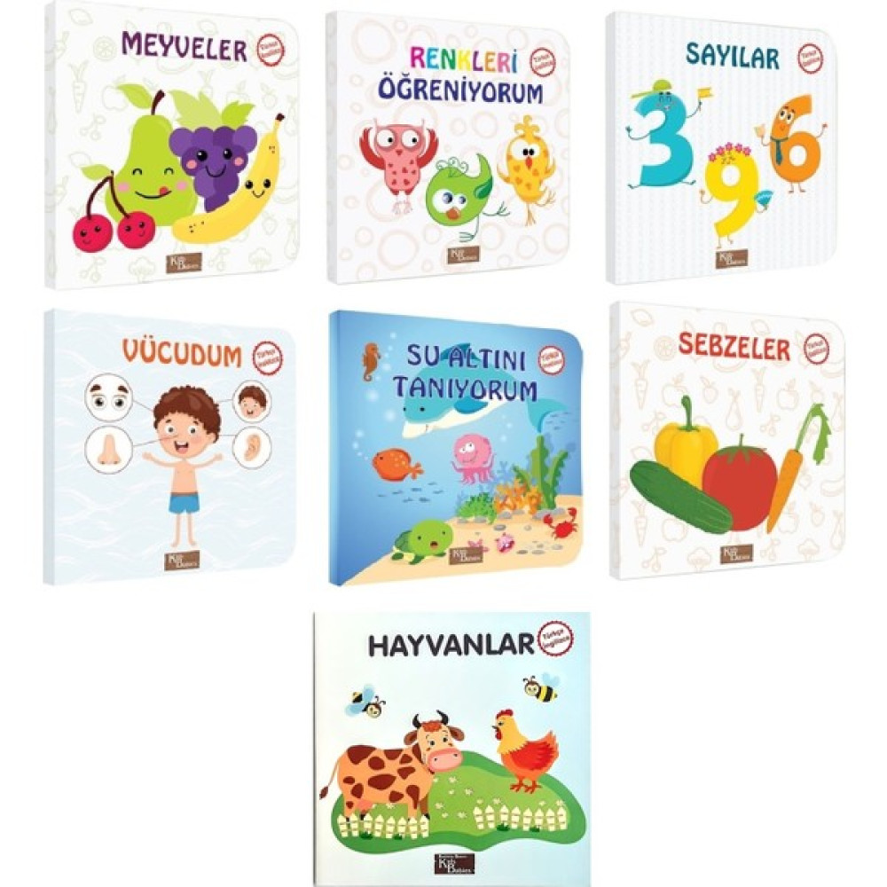 Kids Babies Ilk Kitaplarım Türkçe / Ingilizce Temel Kelimeler 7'li Set 15*15 cm SSD / Solid State Drive Fiyatı